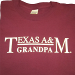 Maroon Texas A&M Grandpa - 1/c