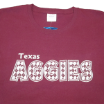 Maroon Texas Aggie Embroidery - White